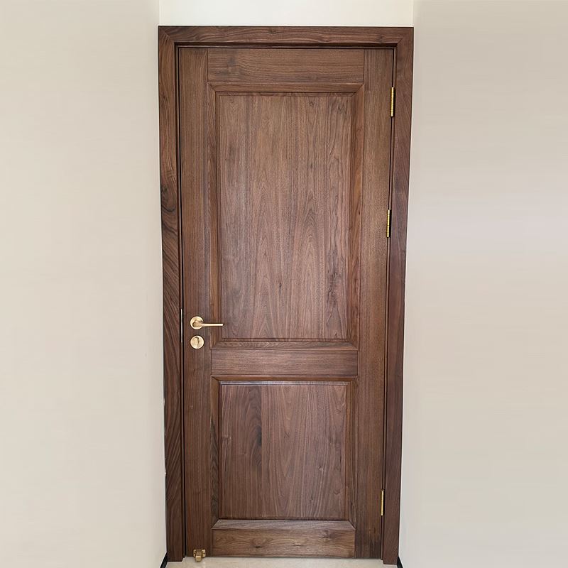 Streamed Line Walnut Solid Door